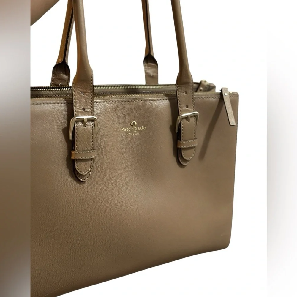 kate spade Tan large Satchel With Top Handle